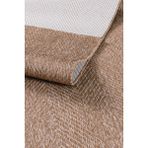 Melaris Halı Yeni Nesil Çerçeveli Sisal Yolluk Yumuşak Dokuma Kilim Kaymaz Pamuk Taban Bordürlü Halı - Bej - 80 x 300 cm