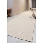 Melaris Halı Yeni Nesil Çerçeveli Sisal Yolluk Yumuşak Dokuma Kilim Kaymaz Pamuk Taban Bordürlü Halı - Krem - 80 x 500 cm