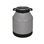 Melasty Süt Sağma Makinesi Alüminyum Süt Güğümü (10 Litre İki Kulp-Tek Saplı Dar Ağız) (Kapak Hariç)