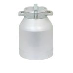 Melasty Süt Sağma Makinesi Alüminyum Süt Güğümü (20 Litre İki Kulplu Kapaklı Dar Ağız)