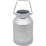 Melasty Süt Sağma Makinesi Alüminyum Süt Güğümü (30 Litre İki Kulp-Tek Saplı Dar Ağız) (Kapak Hariç)