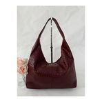 melecco Örgü Deri Omuz Çantası Hobo Çanta – Omuz Askılı, Yumuşak Deri, Günlük & Şık Spacious Shoulder Bag