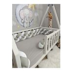 meleginisiklitoplari Örgü Korumalık 500 Cm 4'lü Örgü / 90x190 Montessori Yatak Kapı Boşluğu Açık