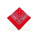 Melek Kare Bandana Fular - Standart - Kırmızı