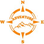 Melek Pazarı Adventure Pusula off Road Turuncu 40x40 cm Oto Sticker