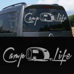 Melek Pazarı S1746 Camp Life Gümüş 120x33 cm Oto Sticker
