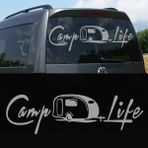 Melek Pazarı S1746 Camp Life Gümüş 20x6 cm Oto Sticker