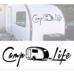 Melek Pazarı S1746 Camp Life Siyah 20x6 cm Oto Sticker