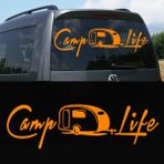 Melek Pazarı S1746 Camp Life Turuncu 90x25 cm Oto Sticker