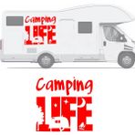 Melek Pazarı S1752 Camping Life Kırmızı 40x40 cm Oto Sticker