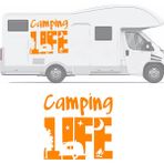 Melek Pazarı S1752 Camping Life Turuncu 40x40 cm Oto Sticker