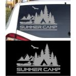 Melek Pazarı Yazı Tercihli, Yaz Kapı Sticker, Kamp Karavan STICKER-S1743 - 34 x 50 cm - Gümüş
