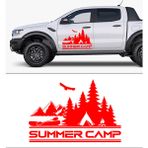Melek Pazarı Yazı Tercihli, Yaz Kapı Sticker, Kamp Karavan STICKER-S1743 - 40 x 60 cm - Kırmızı