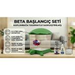 Melek Pet Ev ve Ofis Için Tasarım Beta Akvaryum Seti - 2.5 Litre Kırılmaz Mika - Beyaz