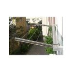 Melek Yapı Malzemeleri Küpeşte Alüminyum Balkon Çamaşırlık Kurutmalık 80*30 KROM Çok Renkli
