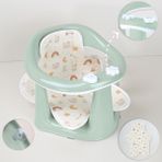 Meleni Baby 2'li Bebek Banyo Oturağı ve Yıkanabilir Minder Seti Yeşil Vakum Taban Özellikli