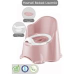 Meleni Baby Comfort Taşınabilir Lazımlık – Çocuk Tuvalet Eğitimi Alıştırma Lazımlığı Pembe