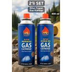 Meleni Home 2 Adet Bütan Propan Gaz Kartuşu - Valfli Kartuş Kamp Ocağı Gazı 227 gr