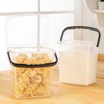Meleni Home, 2'li Un ve Bakliyat Kabı 6 Litre Şeffaf Saklama Kabı