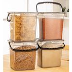 Meleni Home, 4'lü Un ve Bakliyat Kabı 6 Litre - Saklama Kabı