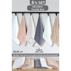 Meleni Home 6'lı Mikrofiber Temizlik Bezi - Mutfak Banyo Cam Tezgah Araba Temizlik Bezi 30X30 cm Karışık Renkli