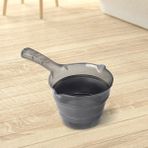 Meleni Home Katlanabilir Akordiyon Koçero Maşrapa Platin Renkli Dayanıklı Plastik Malzeme ile Uzun Ömürlü Kullanım