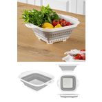 Meleni Home Katlanır Kare Akordiyon Süzgeç Katlanabilir Süzgeç