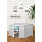 Meleni Home Maxi Pencereli Baza Altı Hurç - Çekyat Baza Tipi Yastık Kıyafet Saklama Hurcu 45 x 40 x 30 cm - 45 x 40 cm
