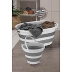 Meleni Home Mega Katlanır Sele Çamaşır Sepeti 38 Lt ve 6 Lt Su Kovası Ergonomik Tasarım