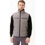 Melesa Kışlık Iş ve Outdoor Yelek - Suya Dayanıklı, Sıcak Tutucu, Çok Cepli - Gri - 4XL