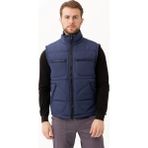 Melesa Kışlık Iş ve Outdoor Yelek - Suya Dayanıklı, Sıcak Tutucu, Çok Cepli - Lacivert - XL