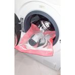 Melfxxl Pembe Fermuarlı - Hassas Çamaşır Terlik Ayakkabı Yıkama Filesi Büyük Boy - Renkli