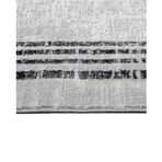 Melhem Gri Çerçeveli Modern Geometrik Etnik Desenli Boho Makinada Yıkanabilir Hafif Hav Toz Vermez Leke Tutmaz Kaymaz Taban Dijital Makine Baskı Halı Oturma Odası Salon Yolluk Koridor Mutfak Halısı