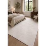 melian Merinos Joy Kaymaz Tabanlı Kesme Kabartmalı Salon Koridor Mutfak Yıkanabilir Hali krem