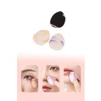 Melien 3 Adet Mini Desenli Kozmetik Puf Parmak Yüz Makyaj Sünger Göz Altı Kapatıcı Kuru Islak Concealer Bez Süngeri