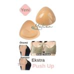Melien Ten Yapışkanlı Görünmez Ekstra Push Up Mayo Crop Abiye Elbise Sütyen Gelinlik Göğüs Kaldırıcı Dolgunlaştırıcı Kaldırıcı Pedi