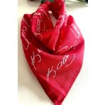 MELİH BİJUTERİ 12 Adet Atatürk Kırmızı Renk Imzalı %100 Cotton Bandana Fular 12 Adet. Toplu Siparişler Için Uygun