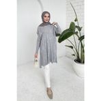 Melike Tatar Desenli Triko Tunik 70-2173
