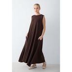 Melike Tatar Kolsuz Modal Elbise 76-1007
