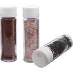 Melik's Pine 3lü Baharat Takımı Tuzluk Biberlik Baharatlık Seti - Beyaz - 112 ml