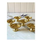 Melinda 6 Adet Fiore Gold-Gold Çay Ve Kahve Yanı Lokumluk, Makaronluk, Şekerlik, Sunumluk