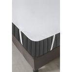 Melis Home Polyester Sıvı Geçirmez Alez, 4 Köşe Lastikli - 180 x 200 cm - Beyaz