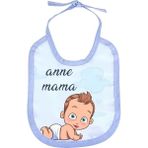 Melisa Hediyelik Keten Mama Önlüğü - 0 - 3 Yaş - Mavi