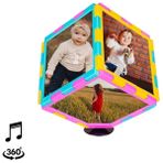 Melisa Hediyelik Müzikli Dönen Küp Fotoğraf Çerçevesi 10 x 10 cm