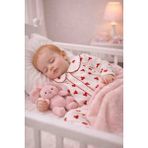 Melisa Ticaret Kız Bebek Pijama Takımı Alt Üst Ikili Takim - 3 - 6 Ay - Beyaz - Kırmızı