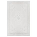 Melisandre Gri Çerçeveli Modern Geometrik Etnik Desenli Boho Makinada Yıkanabilir Hav Toz Vermez Leke Tutmaz Kaymaz Taban Dijital Makine Baskı Halı Oturma Odası Salon Yolluk Koridor Mutfak Halısı