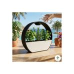 MelisArt3D Dünyası Dekoratif Damla Sulama Sistemli Modern Saksı - 3 Parçalı Tasarım / Sukulent Bitki Saksısı