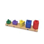 Melissa & Doug Ahsap Renkli Şekil Dizme