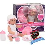 Melissa & Doug Annie ~30,48 cm İçecek ve Islak Bebek: Mine to Love Doll Serisi ve 1 Kazıma Sanatı Mini Pad Paketi (04880)
