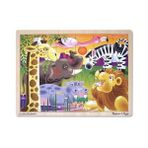 Melissa&Doug 24 Parça Safari Ahşap Yapboz Puzzle